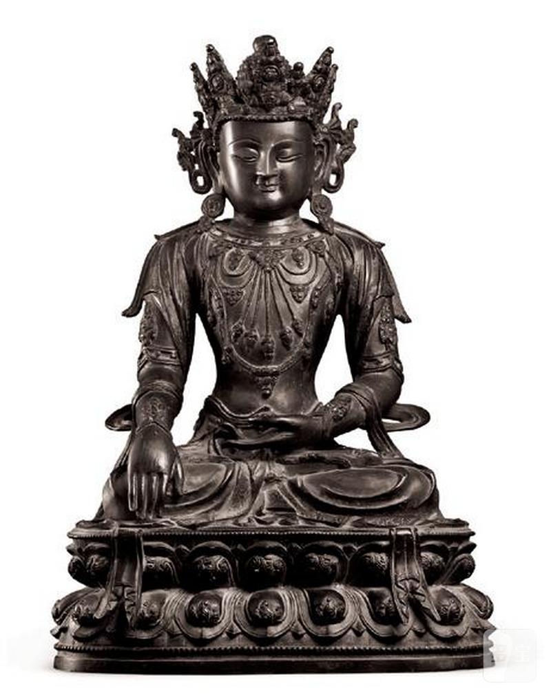 明宣德（1426-1435年）观音菩萨坐像 - 图12